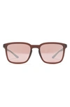 Nike Circuit 55mm Square Sunglasses In Matte El Dorado/vermillion