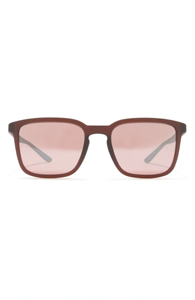 Nike Circuit 55mm Square Sunglasses In Matte El Dorado/vermillion