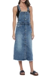 Wash Lab Denim Pieced Mixed Denim Jumper In Camp Blue Medium