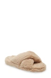 Ted Baker Lopply Crossover Slippers In Cream-white In Natural Woven Unwashed