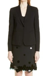 Akris Punto Elements Jersey One-button Blazer In Black