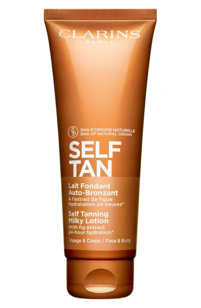 CLARINS SELF TANNING FACE & BODY MILKY LOTION,044902