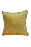 Parkland Collection Maia Transitional Yellow Throw Pillow In Yellow