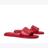 Tory Burch Double T Sport Slide In Tory Red / Gold