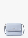 Kate Spade Run Around Large Flap Crossbody In Pale Hydrangea