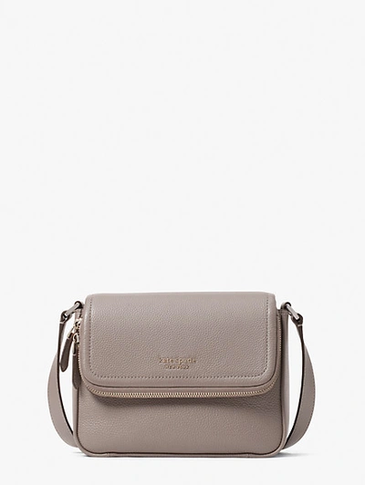 Kate Spade Run Around Large Flap Crossbody In Mineral Grey