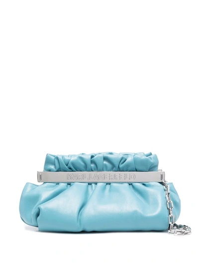 Karl Lagerfeld K/kross Clutch Bag In Blue