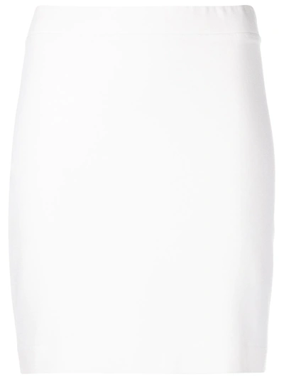 Rosetta Getty High-waisted Bodycon Mini Skirt In White