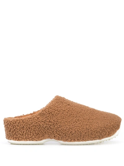 Rosetta Getty Slip-on Shearling Trainers In Brown
