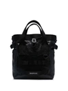 BALENCIAGA SMALL ARMY LOGO-EMBROIDERED TOTE BAG