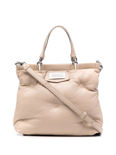 Maison Margiela Glam Slam Quilted Tote Bag In Neutrals