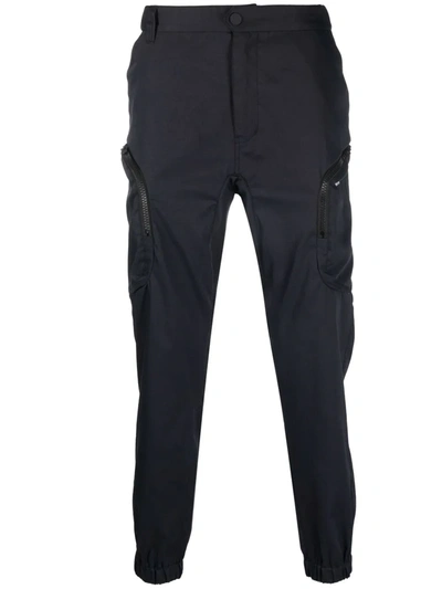 White Mountaineering Side-zip Pocket Trousers In Blue