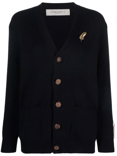 GOLDEN GOOSE V-NECK BUTTON-FASTENING CARDIGAN