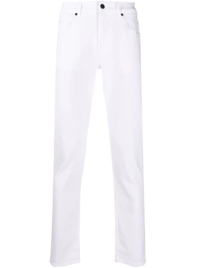 7 For All Mankind Skinny-cut Denim Jeans In White