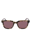 Converse Rise Up 51mm Sunglasses In Khaki Tortoise