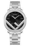 Fendi Run Away Bracelet Watch, 41mm In Stainless Steel