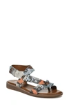 Franco Sarto Glenni Sandals Women's Shoes In Blue Multi Faux Leather