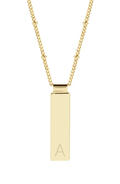 Brook & York Brook And York Maisie Initial Pendant Necklace In Gold A