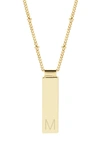 Brook & York Maisie Initial Pendant Necklace In Gold M