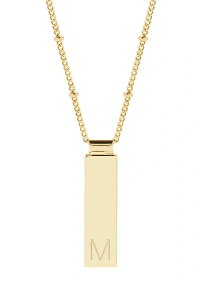 Brook & York Maisie Initial Pendant Necklace In Gold M