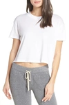 Alternative Headliner Crop Tee In White