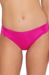 Trina Turk Women's Atlas Shirred Hipster Bikini Bottoms Women's Swimsuit In Pink
