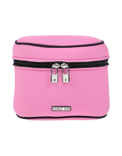 Save My Bag Beauty Cases In Fuchsia