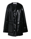 SEE BY CHLOÉ SEE BY CHLOÉ WOMAN COAT BLACK SIZE 8 LAMBSKIN,16078740CM 2