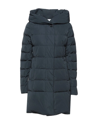 Woolrich Down Jackets In Dark Blue
