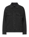 Frankie Morello Denim Outerwear In Black