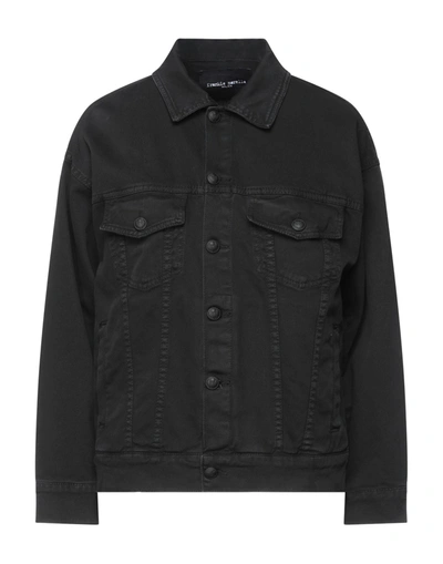 Frankie Morello Denim Outerwear In Black