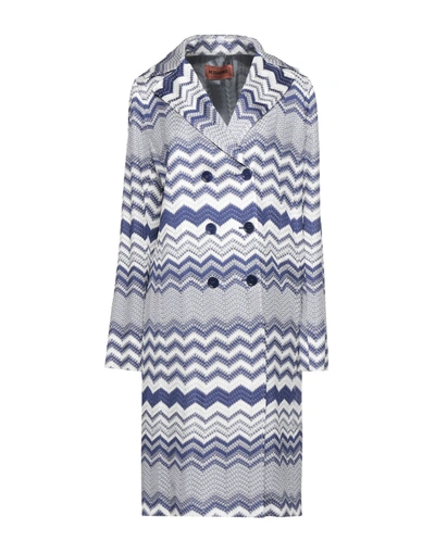 Missoni Overcoats In Blue