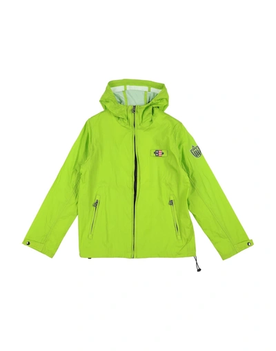 Fred Mello Kids' Jackets In Acid Green