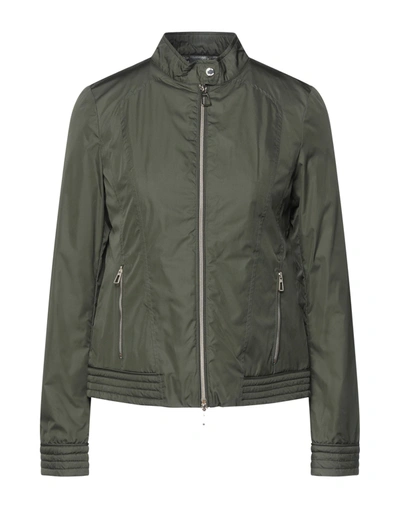 Geox Jackets In Military Green