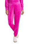1.state Velour Turtleneck Top Pull On Pants In Party Pink