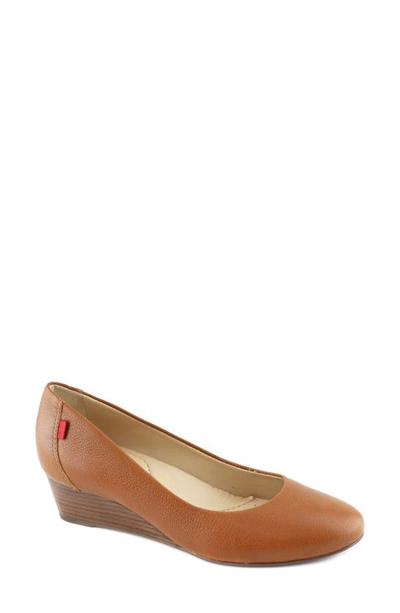 Marc Joseph New York Women's Prospect Wedge Loafers Women's Shoes In Cognac Napa Soft