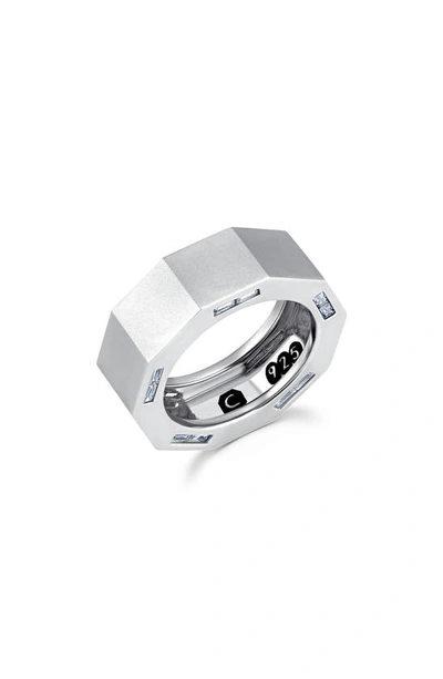 Crislu Bolt Ring In Platinum