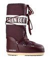 Moon Boot Icon Junior Lace-up Snow Boots In Deep Purple