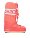 Moon Boot Icon Junior Lace-up Snow Boots In Coral