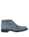 Tod's Ankle Boots In Blue