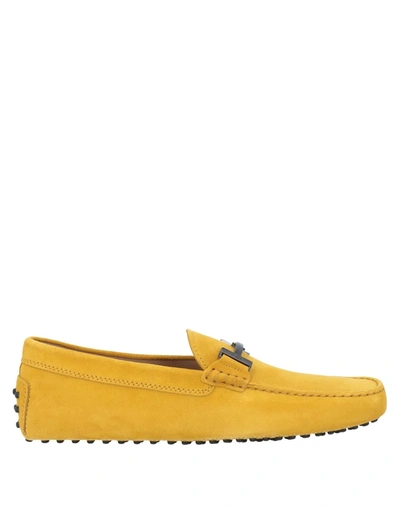 Tod's Loafers In Yellow