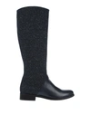 A.TESTONI A. TESTONI WOMAN BOOT MIDNIGHT BLUE SIZE 5.5 SOFT LEATHER, TEXTILE FIBERS,17147946GP 15