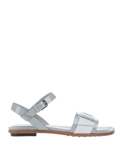 Tod's Sandals In Grey