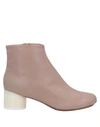 Mm6 Maison Margiela Ankle Boots In Pastel Pink