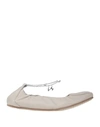 Vic Matie Ballet Flats In Ivory