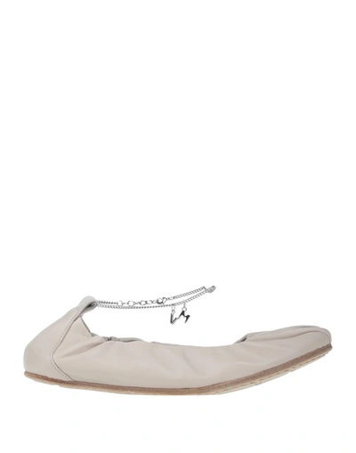 Vic Matie Ballet Flats In Ivory