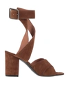 Via Roma 15 Sandals In Beige