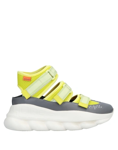 Versace Sneakers In Yellow