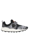 FLOWER MOUNTAIN FLOWER MOUNTAIN MAN SNEAKERS GREY SIZE 8 SOFT LEATHER, TEXTILE FIBERS,17157504IF 15