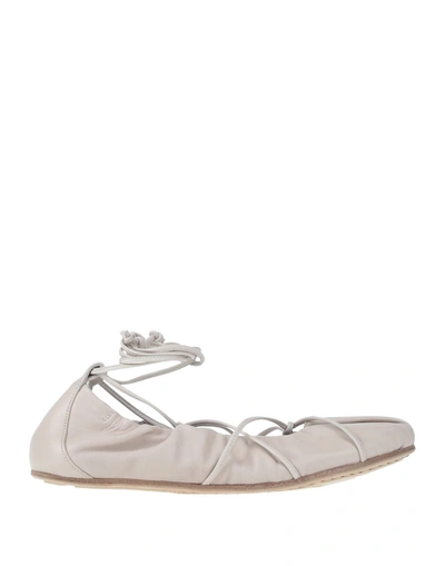 Vic Matie Ballet Flats In White